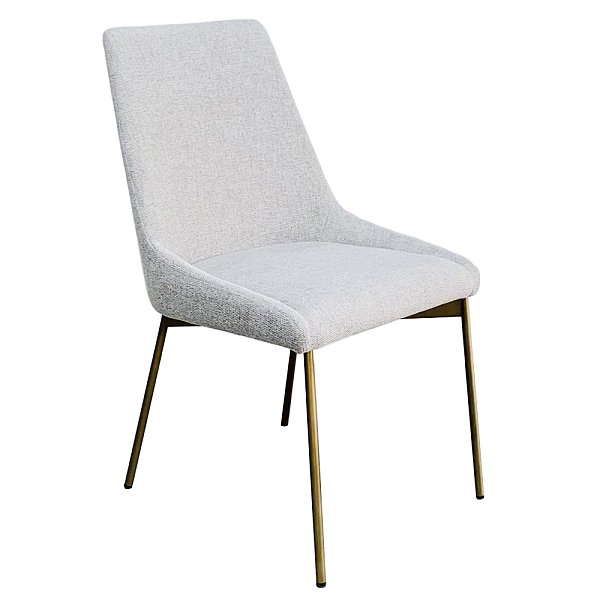 Стул обеденный белый/бронза Garda Decor 163YH-06963
