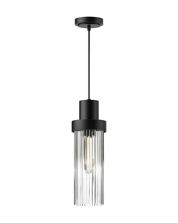 Чёрный подвесной светильник Сонома Louvre Home JJ11096-1DC