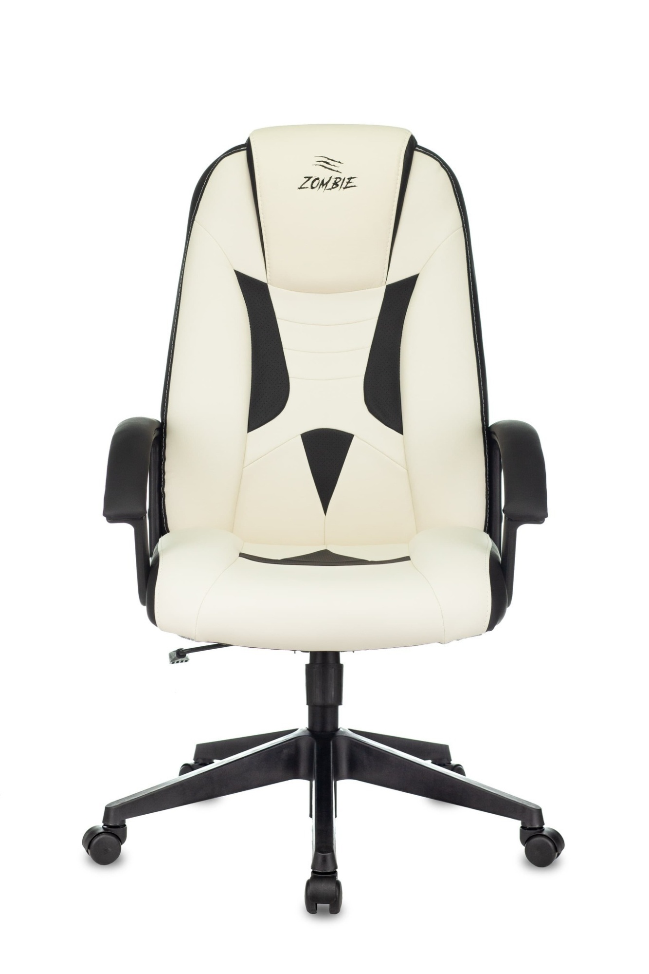 Кресло игровое Zombie 8 белый/черный искусственная кожа крестовина пластик Stool Group
