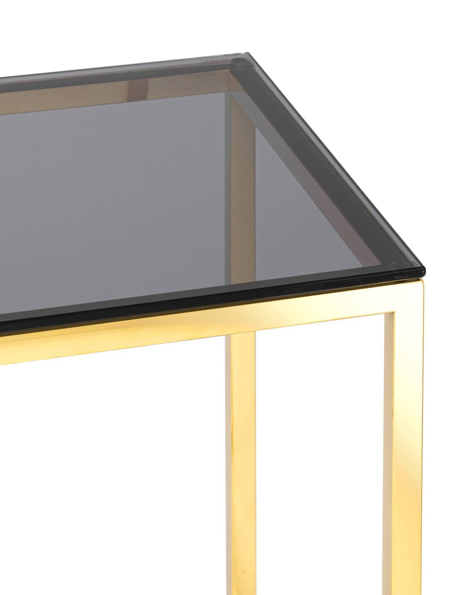 Журнальный стол 40*40 ТАУН золото стекло smoke Stool Group