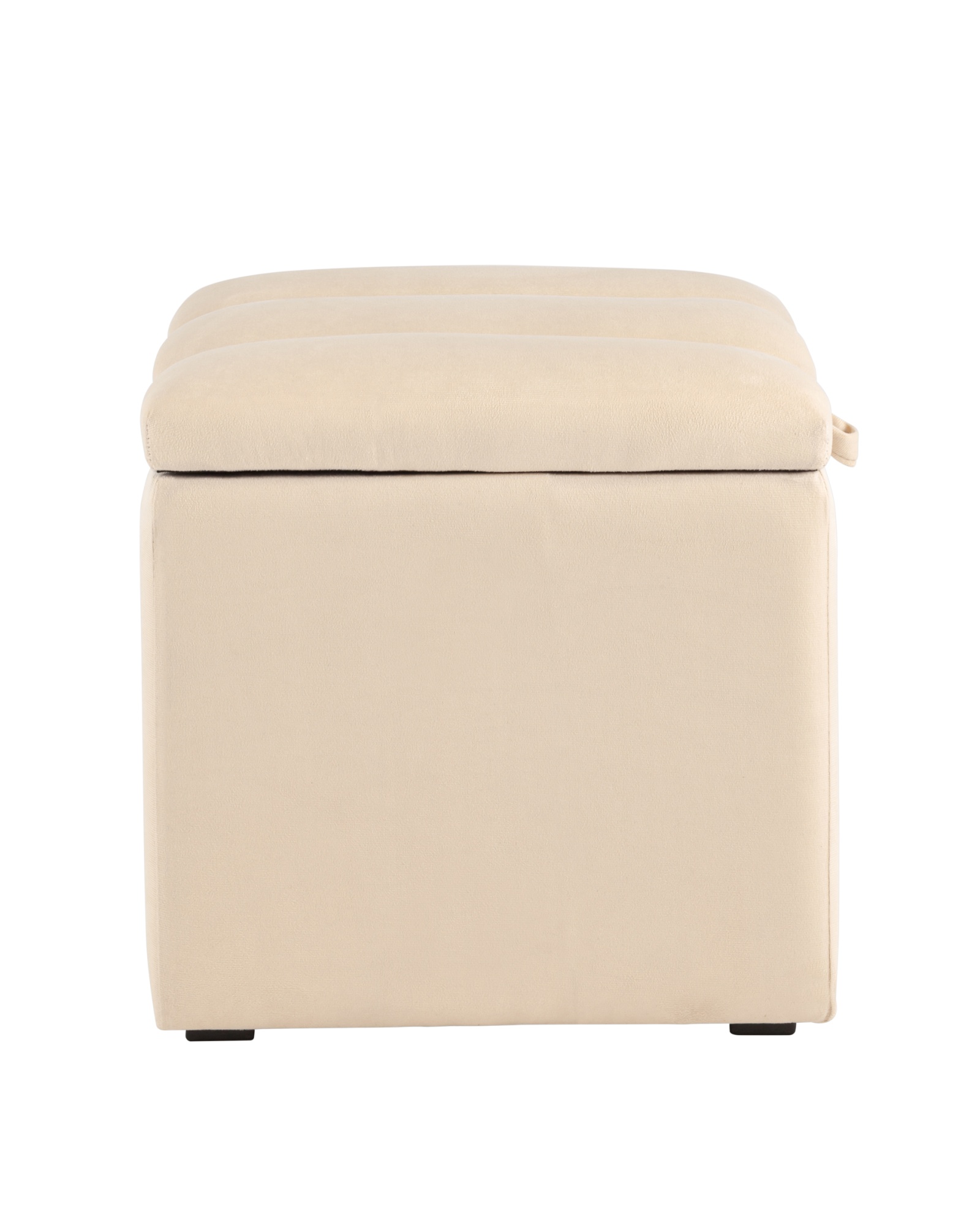 Пуф с крышкой Нильсон велюр бежевый Stool Group