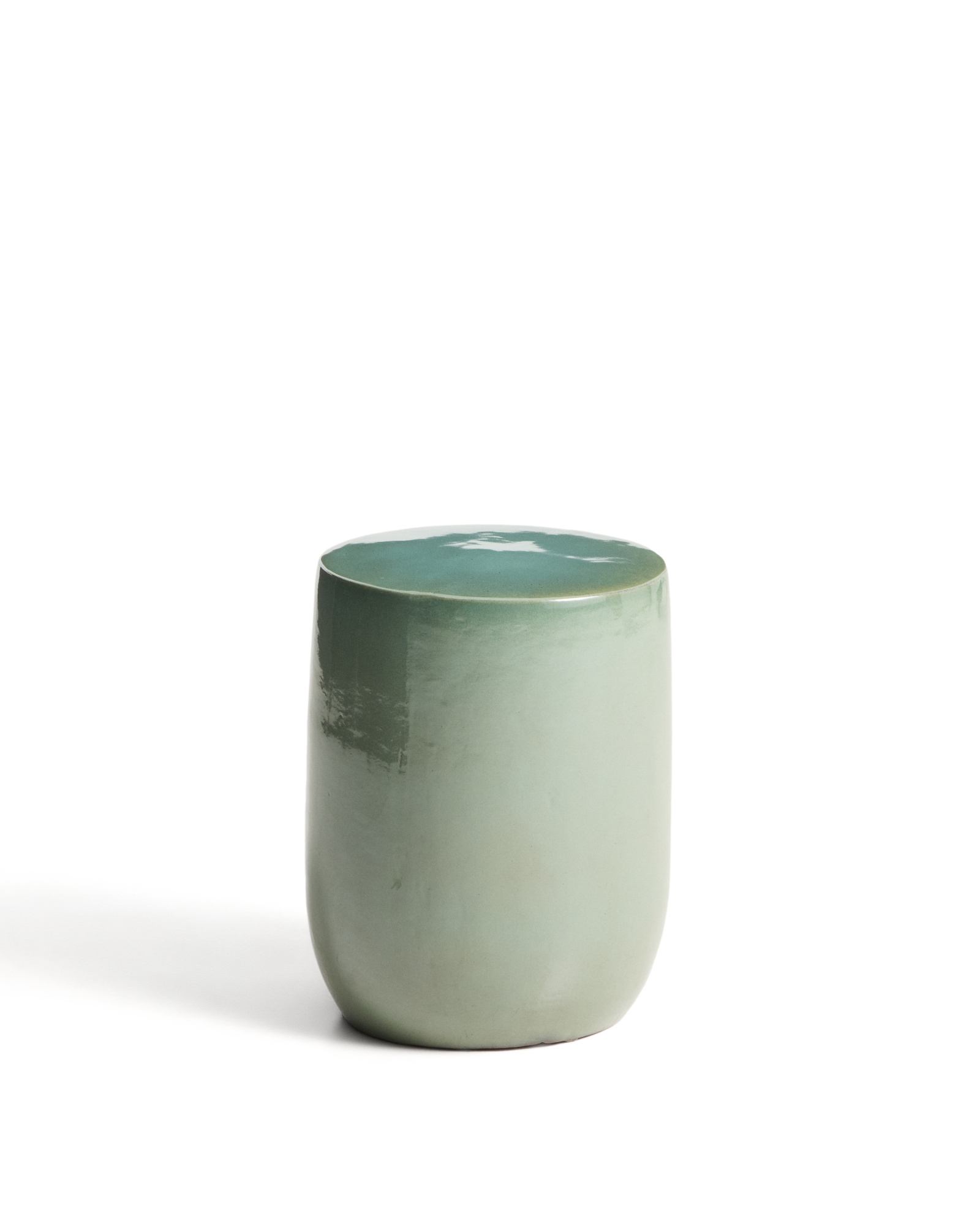 Уличный приставной столик Mesquida из керамики с бирюзовой глазурью 35 см La Forma 482307