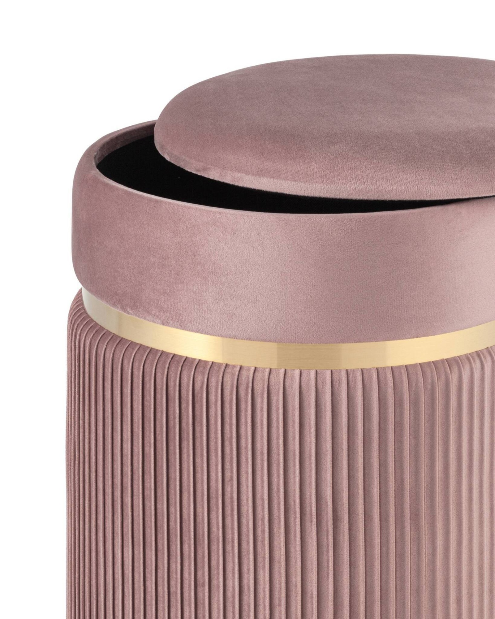 Пуф Миранда с ящиком велюр розовый Stool Group