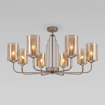 Люстра на штанге Eurosvet 60138/8 перламутровое золото