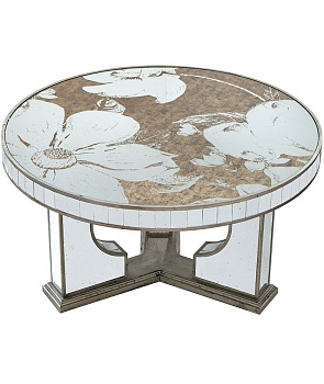 Столик кофейный с зеркальными панелями Магнолия Glasar A86885