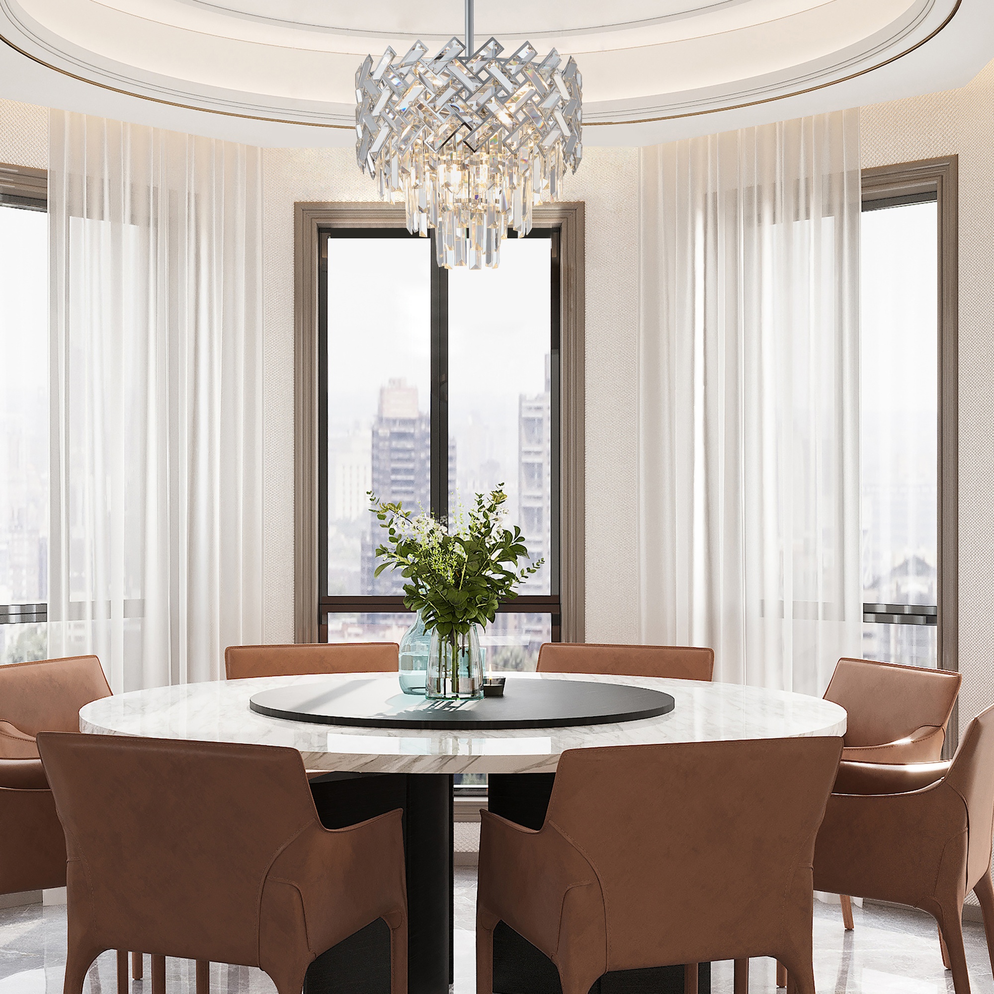 Люстра 378019/6/300/390 CR Arte Milano