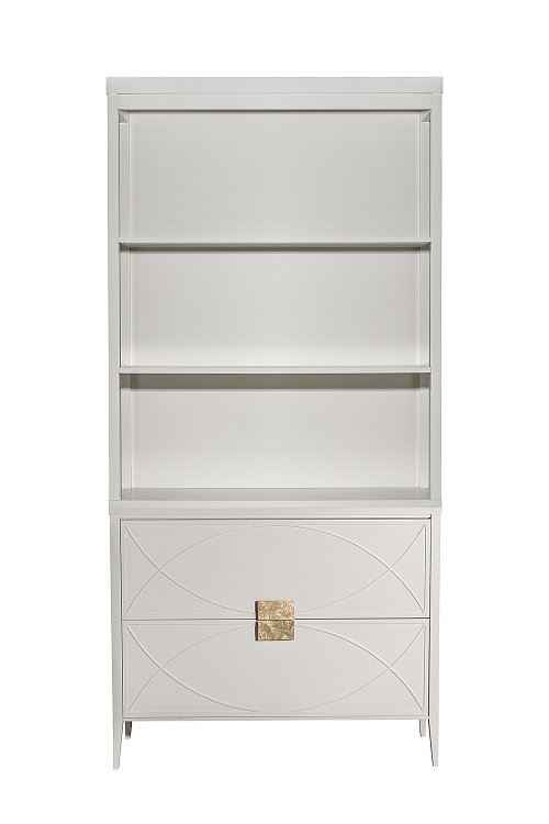 Шкаф-витрина открытый широкий с комодом с 2-мя ящиками Garda Decor 151SV-000023