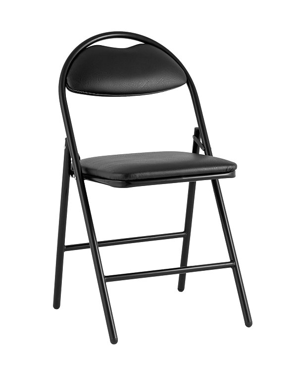 Стул складной Hagen экокожа черный каркас черный Stool Group