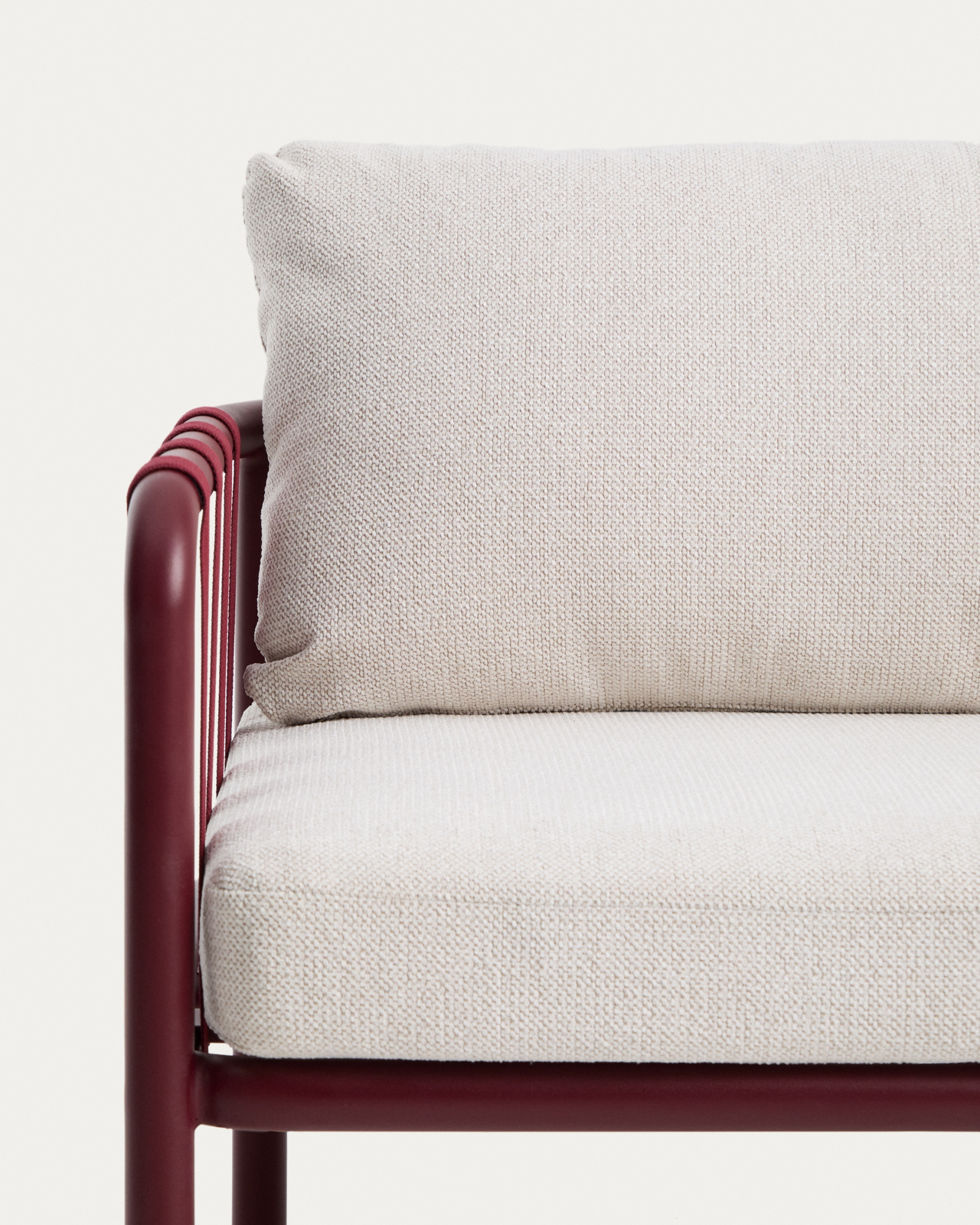 Комплект уличной мебели Omala из бордового алюминия и веревки La Forma 482315