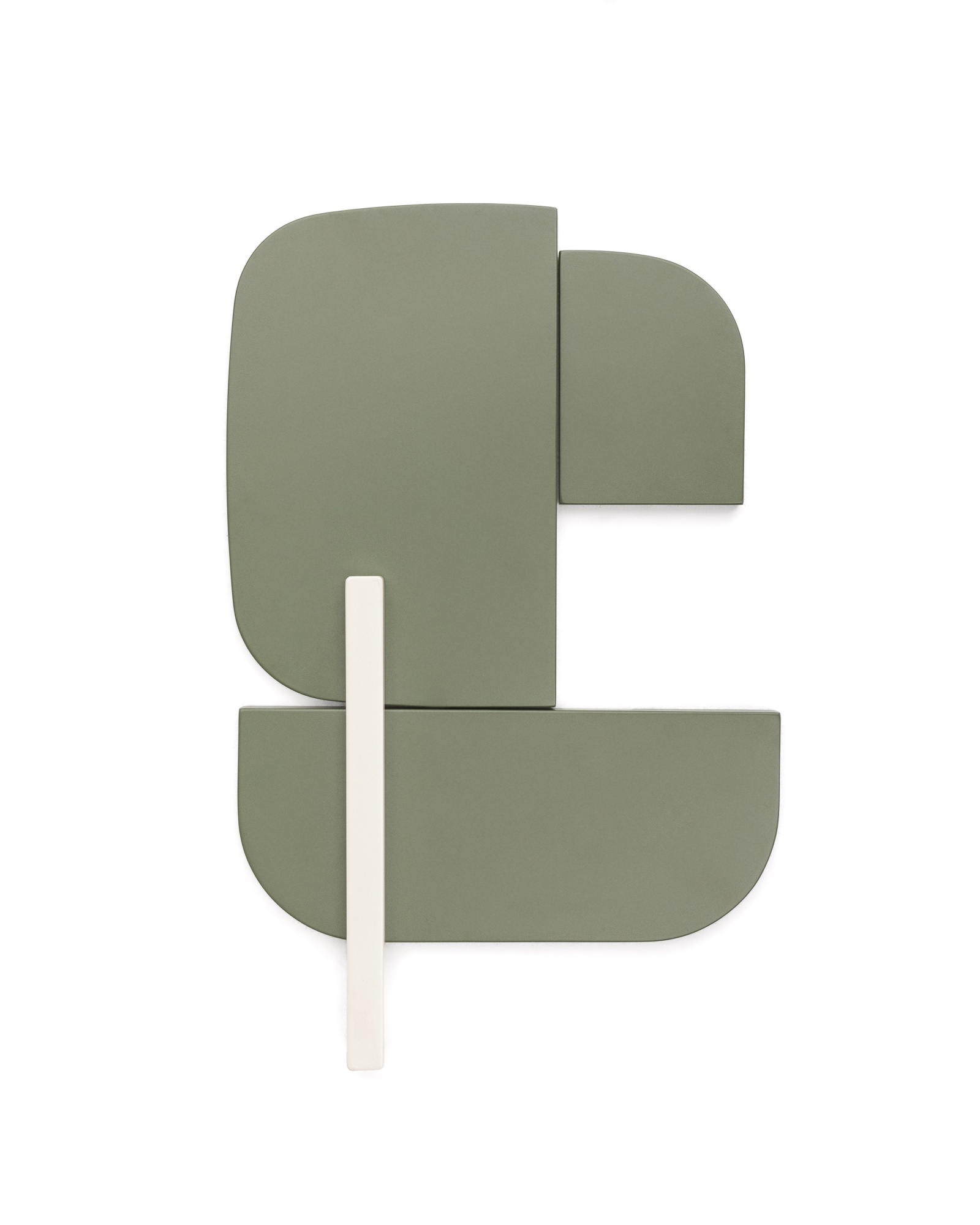 Настенная панель Danei бело-зеленая 65 x 60 см La Forma (ex Julia Grup)