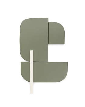 Настенная панель Danei бело-зеленая 65 x 60 см La Forma (ex Julia Grup)