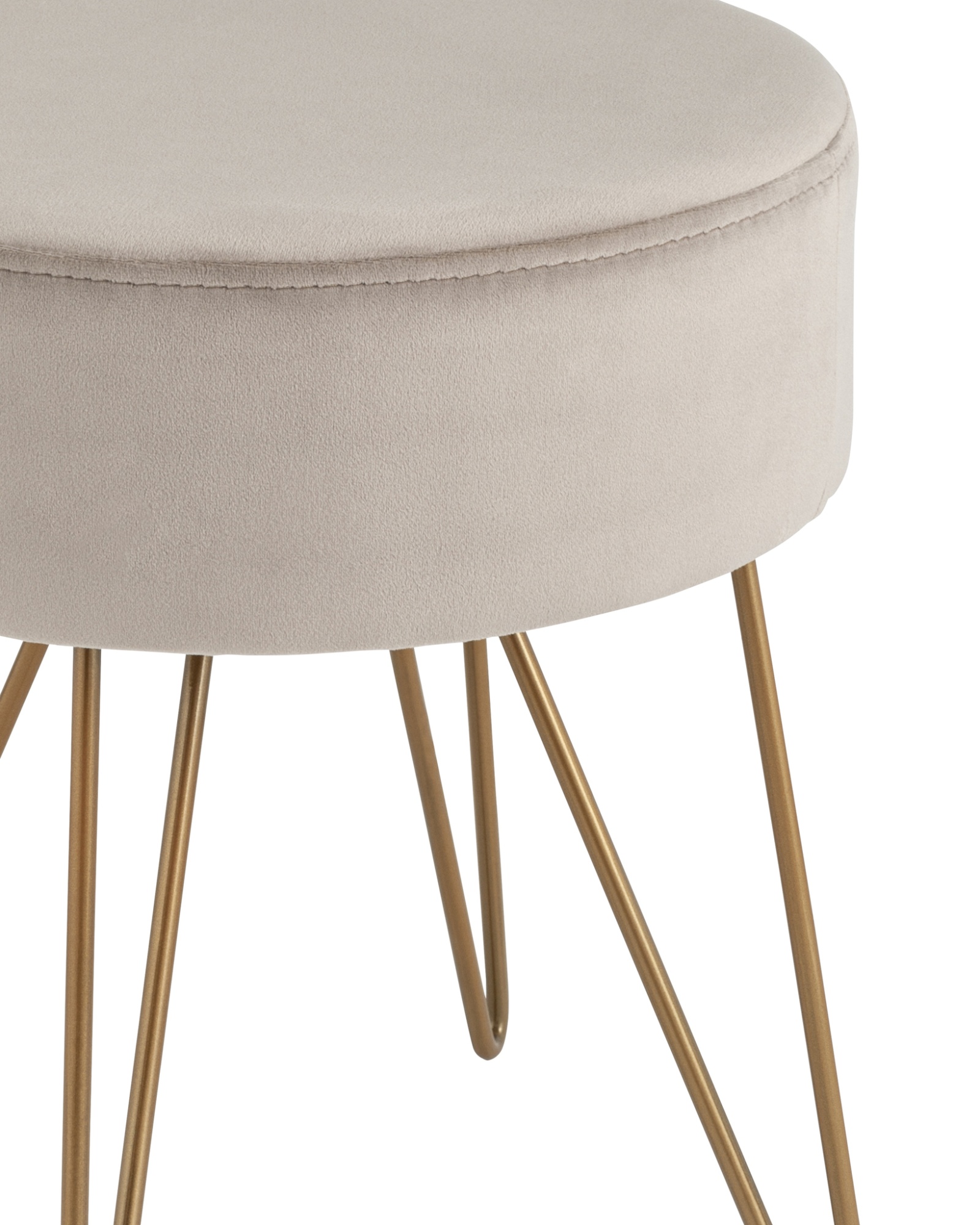 Пуф Спейси велюр серо-бежевый Stool Group