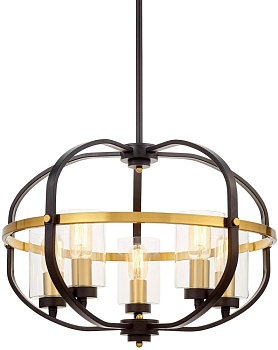 Подвесная люстра Lumina Deco LDP 1141-5 BK+MD