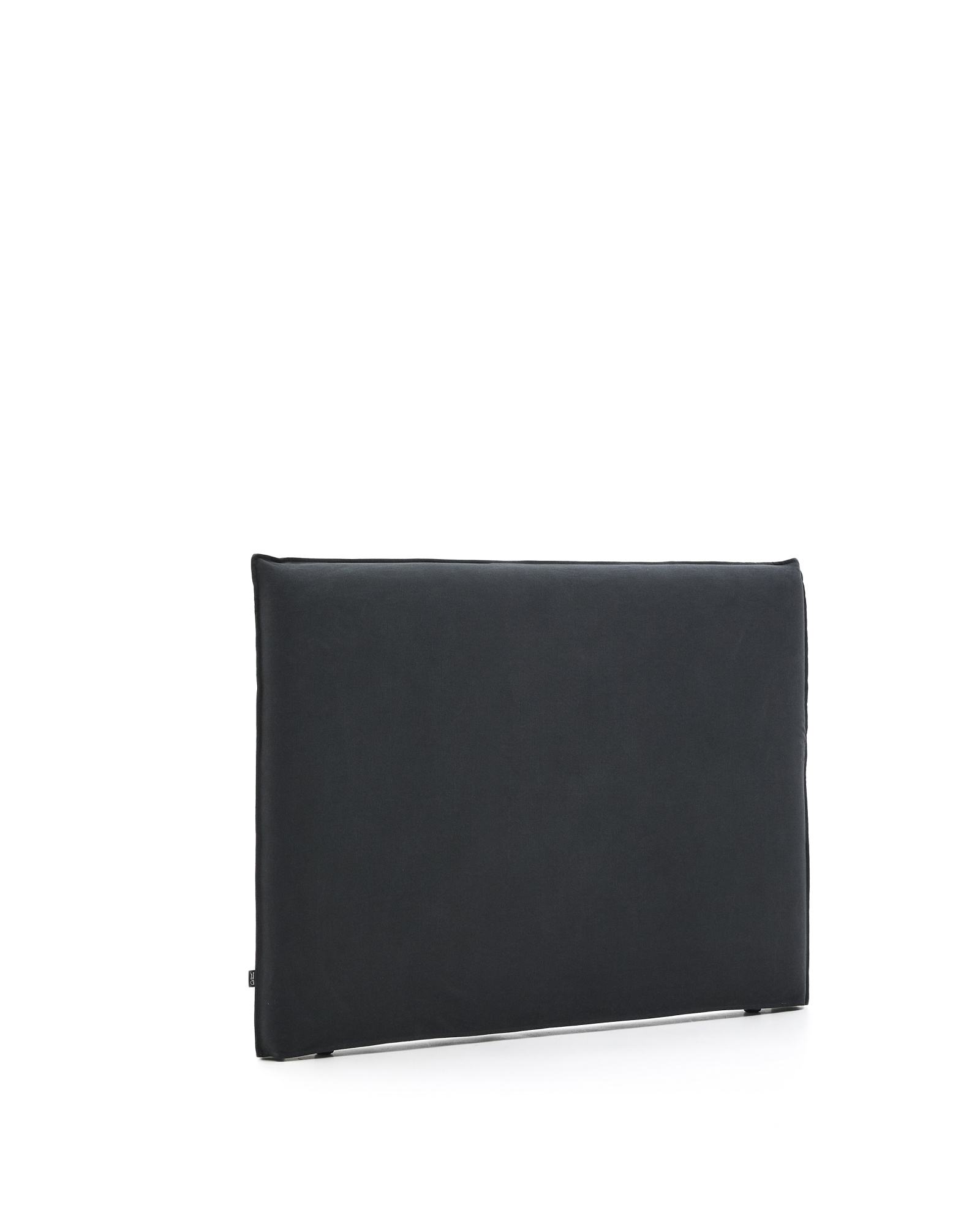 Изголовье кровати Jaira из льна и хлопка антрацитового цвета со съемным чехлом для кровати 150 см La Forma 216259