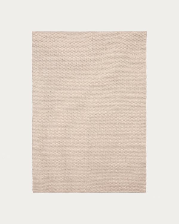 Ковер Mascarell из хлопка и полиэстера белого цвета 160 x 230 см La Forma (ex Julia Grup)