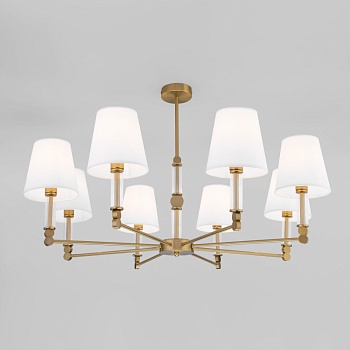 Люстра на штанге Eurosvet 60145/8 латунь
