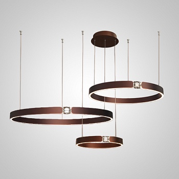 Подвесная люстра SELLIF B RING COMBO D40+60+80 Brown by ImperiumLoft