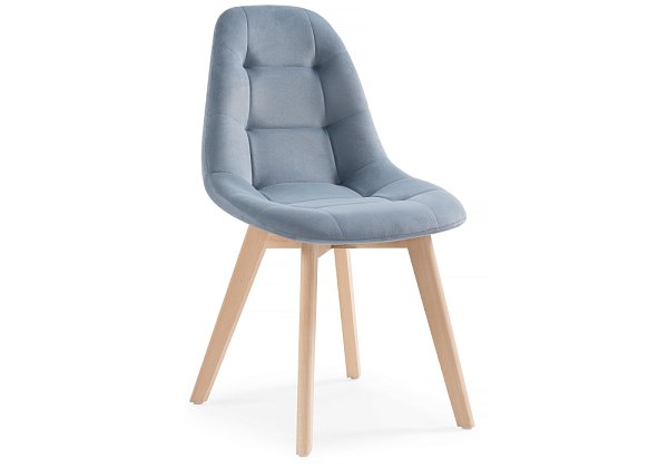 Стул деревянный Woodville Filip blue / wood 15102