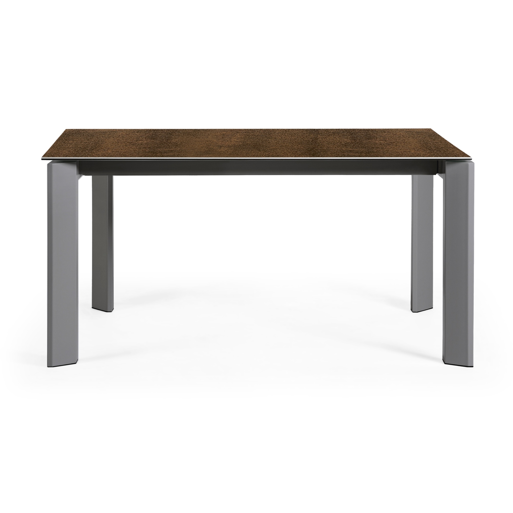 Стол Atta 160 (220) x90 антрацит, коричневый, керамика La Forma (ex Julia Grup)