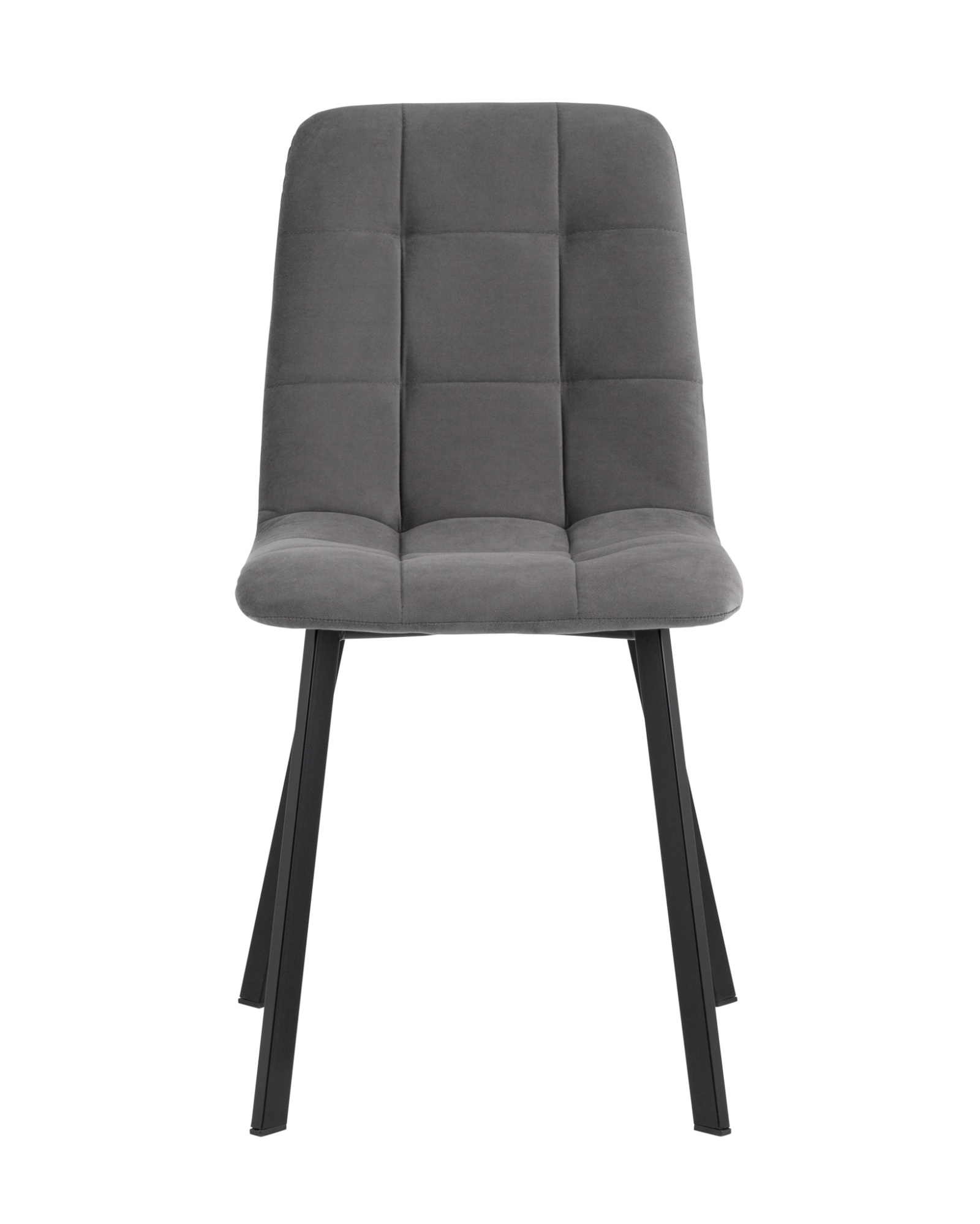 Стул Oliver Square велюр темно-серый Stool Group