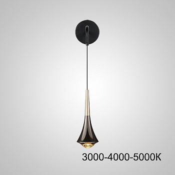 Настенный светильник CAI WALL Black Трехцветный свет by ImperiumLoft