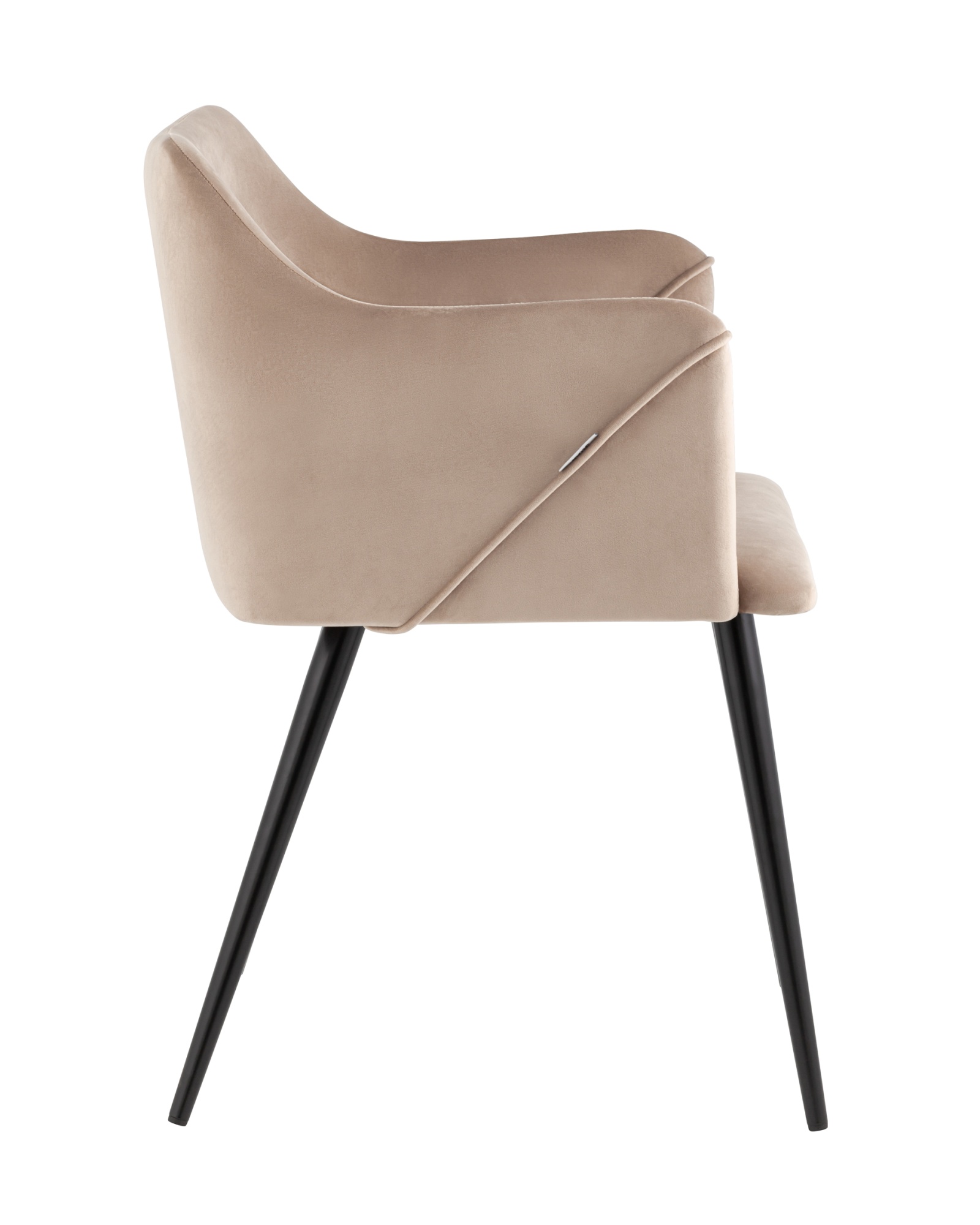 Стул с подлокотниками Джоэл велюр бежевый Stool Group