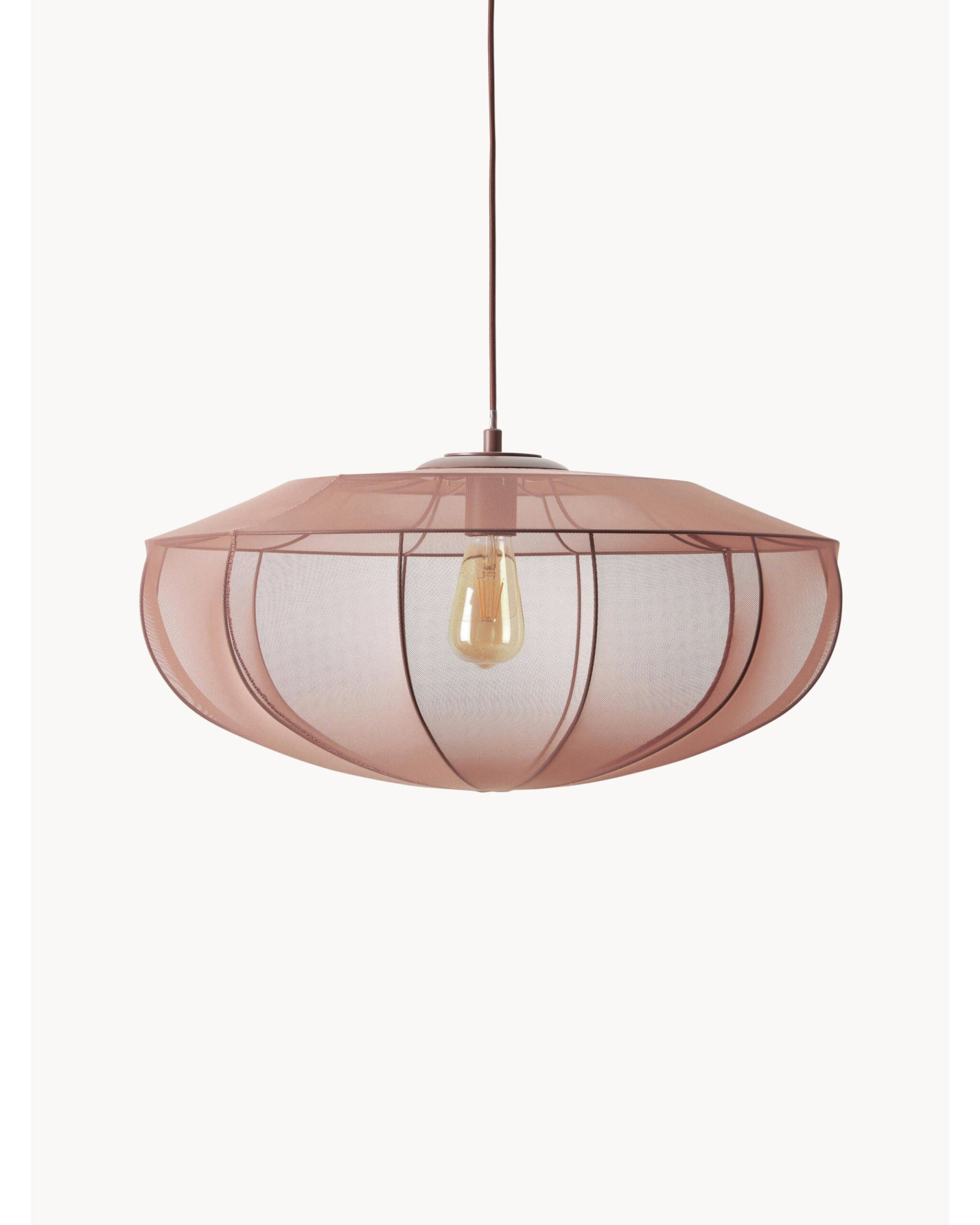 Пудрово-розовый подвесной светильник Бьорн Louvre Home 21008-1DB