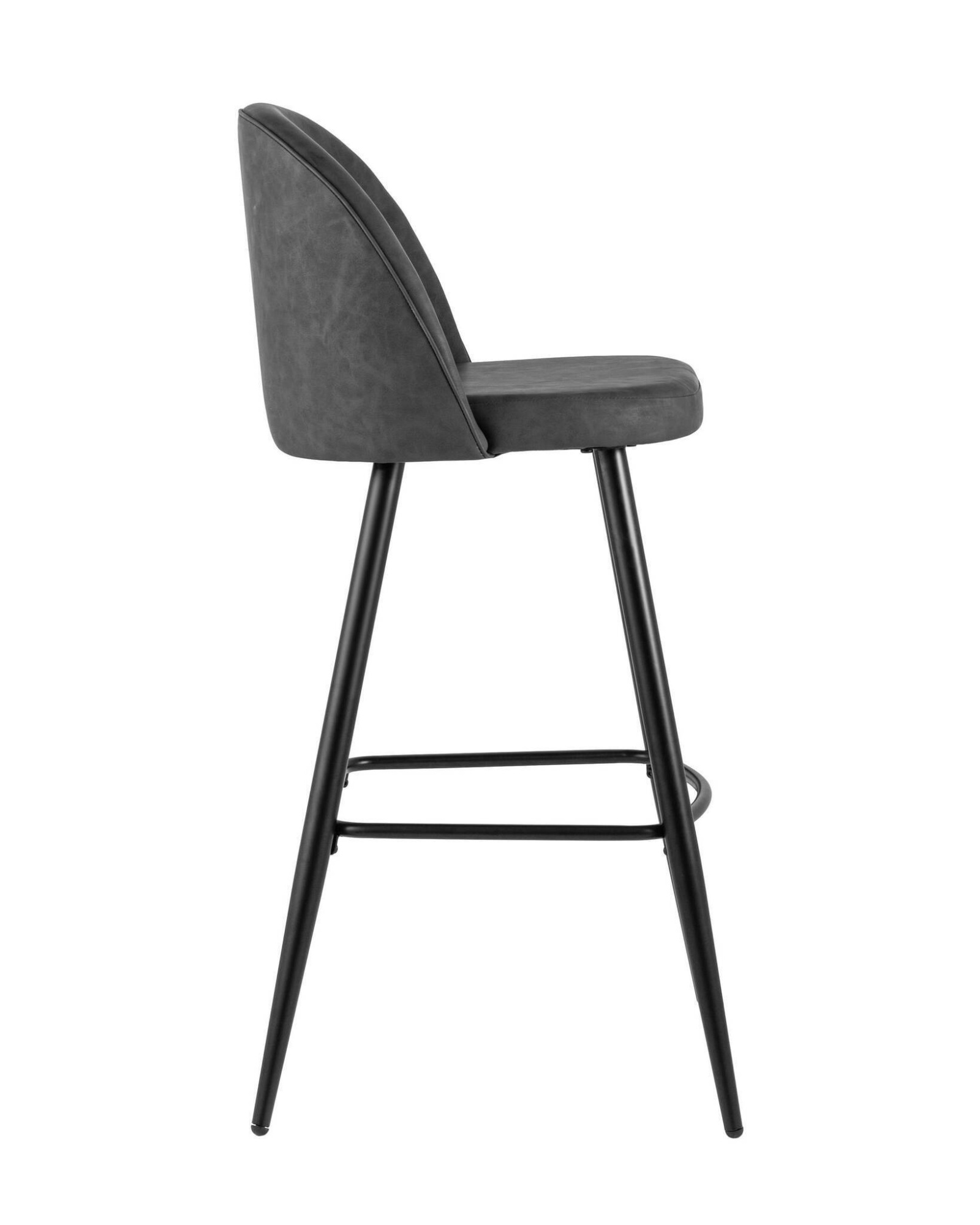 Стул барный Лион темно-серая экокожа Stool Group
