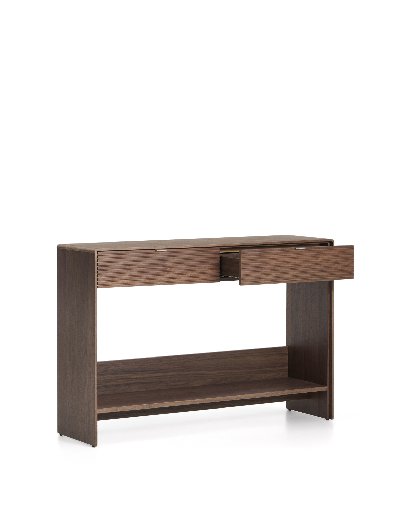 Буфет Norlen с 2 ящиками и полкой из орехового шпона 120 x 81 см La Forma 463575