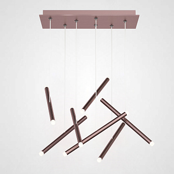Люстра Dutti D0068 LED Chandelier Modern 7 Copper by ImperiumLoft