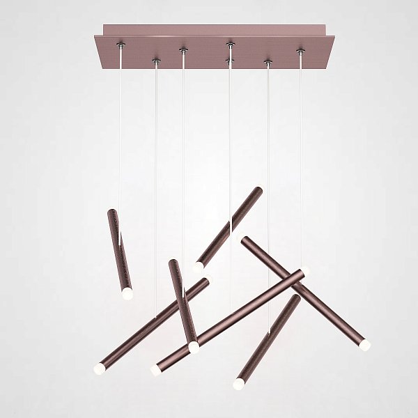 Люстра Dutti D0068 LED Chandelier Modern 7 Copper by ImperiumLoft