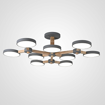 Подвесная люстра TURNA Серый by ImperiumLoft