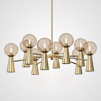 Потолочная люстра ABELINA L20 Gold Amber by ImperiumLoft