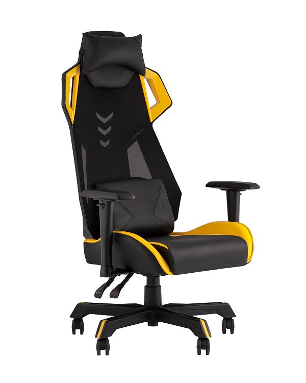Кресло спортивное TopChairs Рэтчэт желтый Stool Group