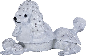 Шкатулка для драгоценностей со стразами Пудель Glasar 39-079