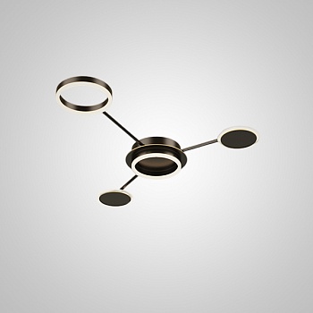 Потолочный светильник ALDAN L85 Black by ImperiumLoft