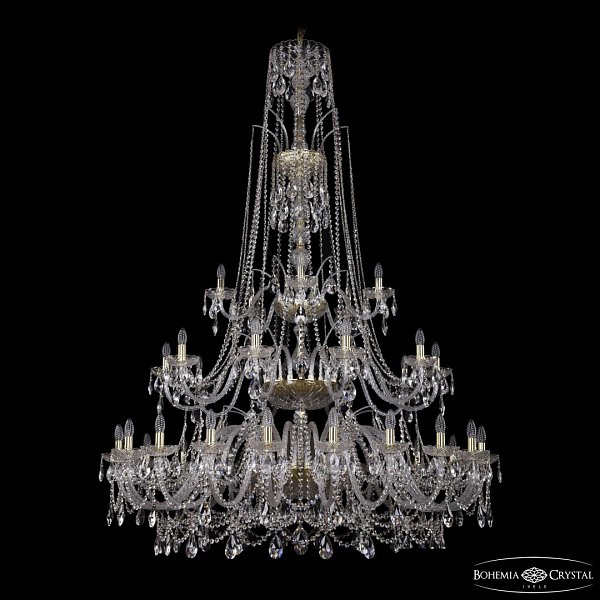 Люстра хрустальная 1411/20+10+5/530/XL-202/3d G