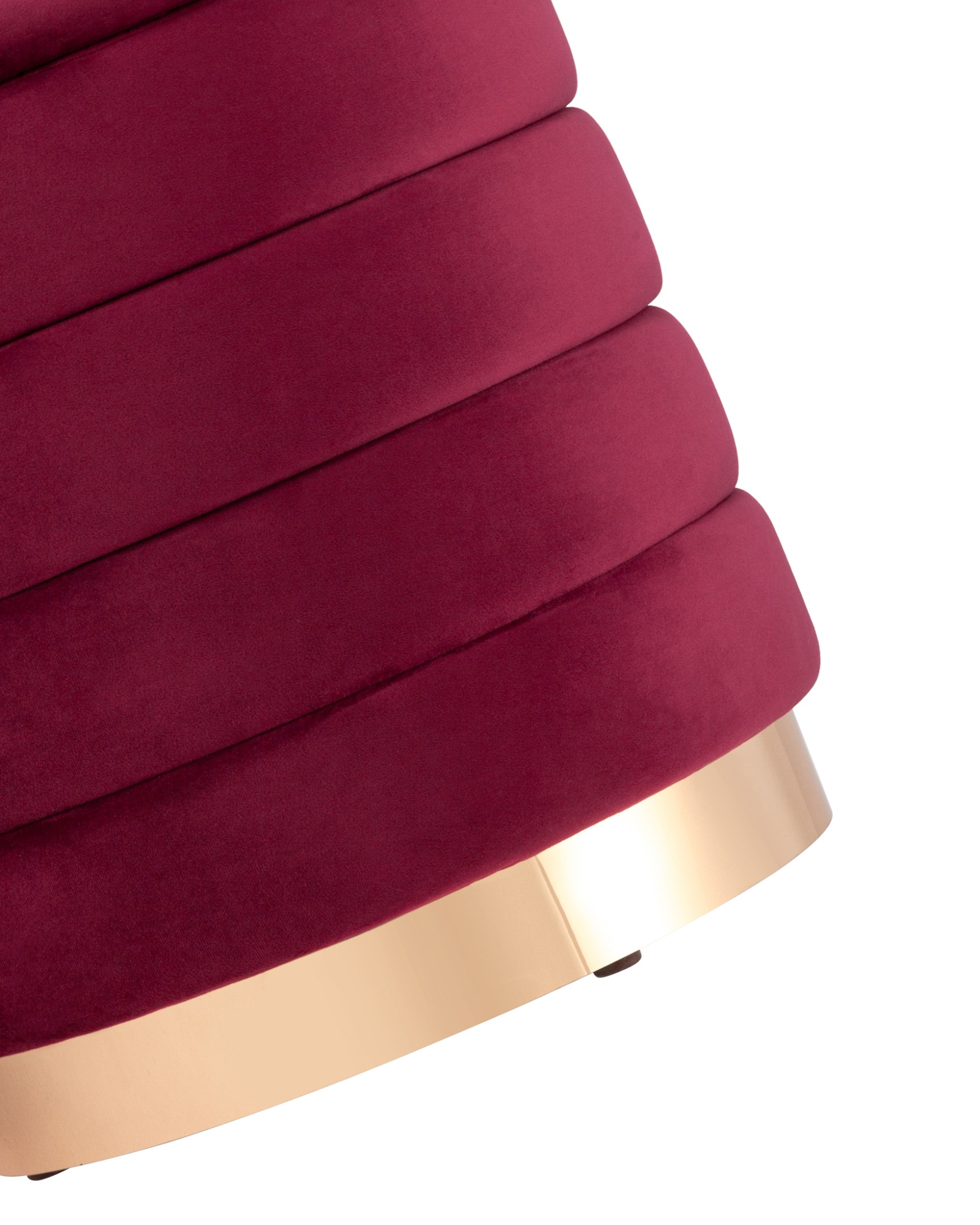 Пуф Франсис с ящиком велюр винный Stool Group