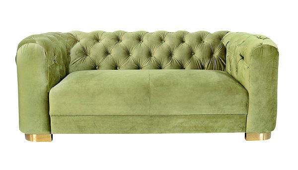 Диван двухместный велюровый оливковый Garda Decor 87YY-1808 OLV