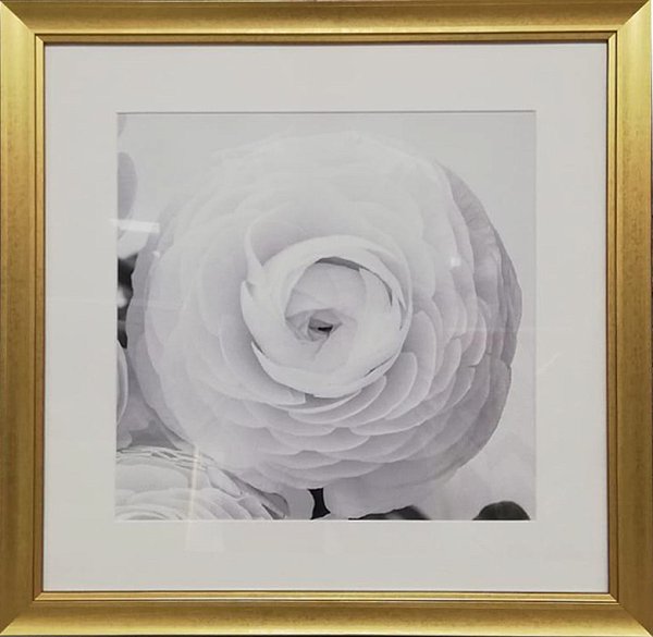 Постер "Цветочное кружево" в золотом багете Garda Decor 89VOR-FLOWER1