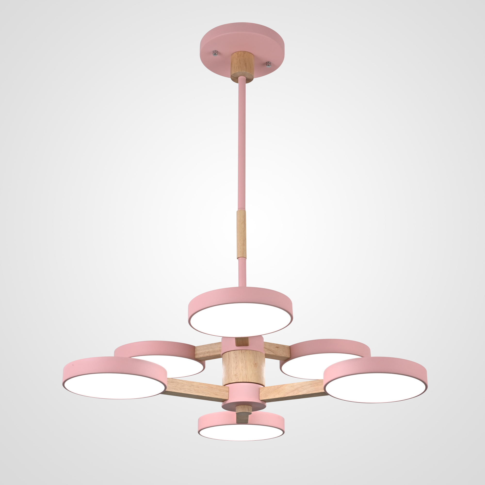 Подвесная люстра TURNA DBL L6 Pink by ImperiumLoft