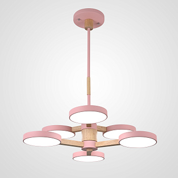 Подвесная люстра TURNA DBL L6 Pink by ImperiumLoft