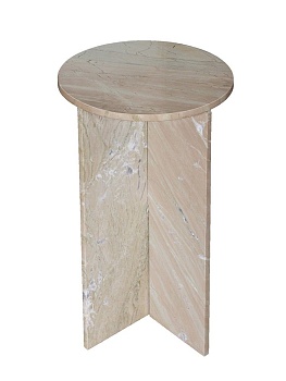 Столик интерьерный из белого мрамора Glasar 60930