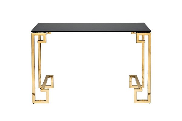 Консоль черное стекло/золото Garda Decor 13RXC3049-GOLD