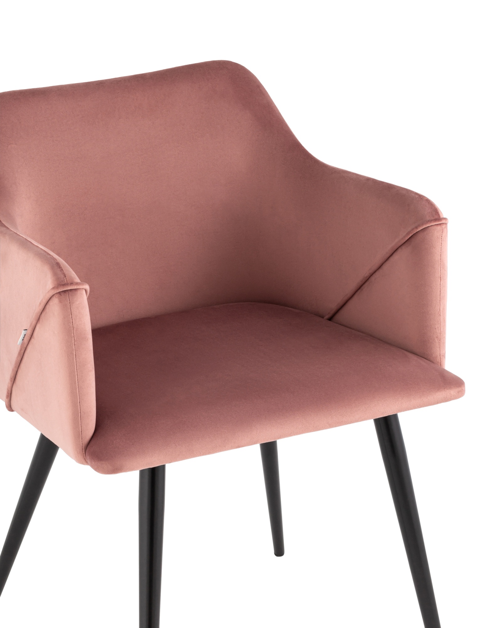 Стул с подлокотниками Джоэл велюр пыльно-розовый Stool Group