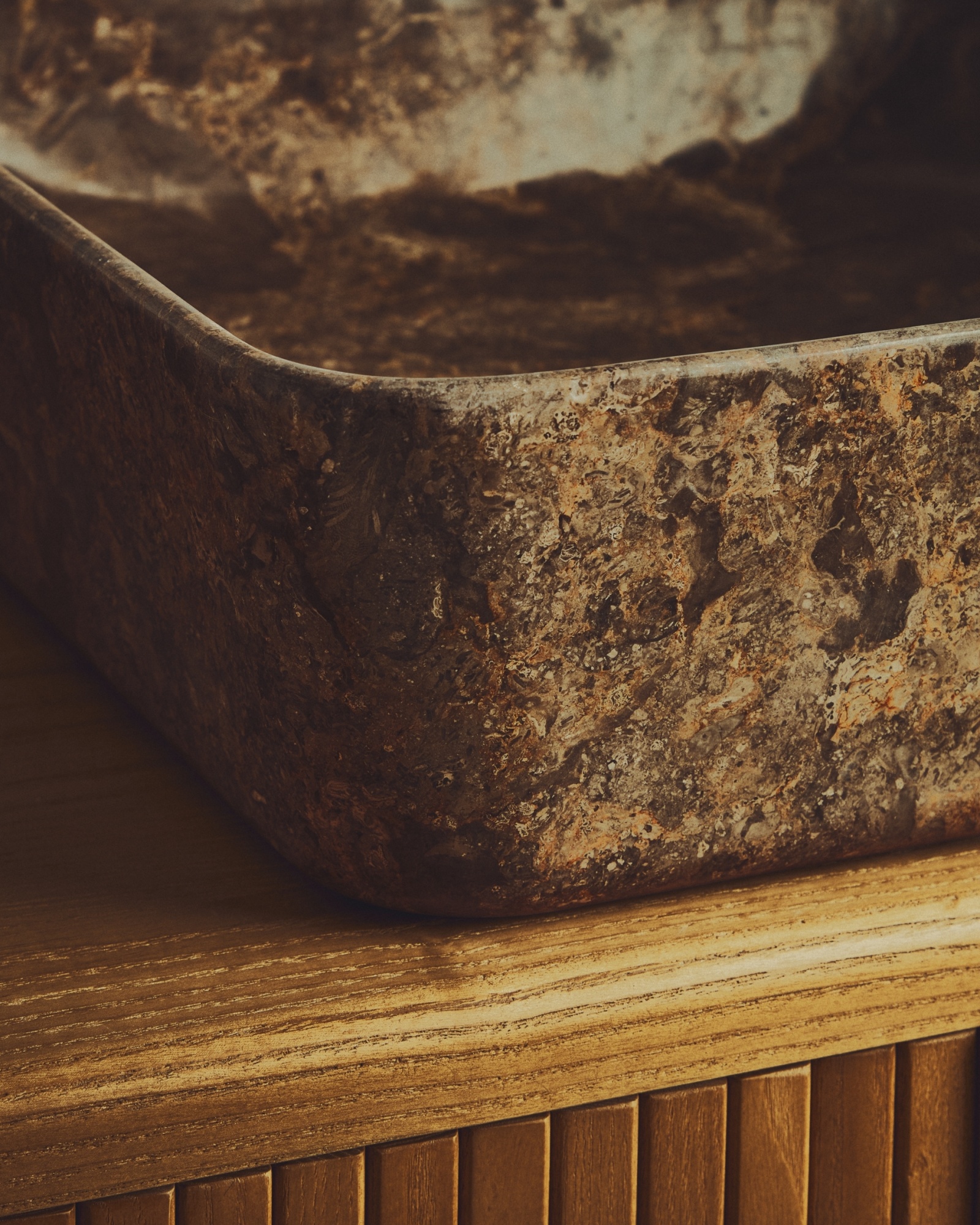 Раковина Darnen из серого мрамора 40 x 40 см La Forma (ex Julia Grup)