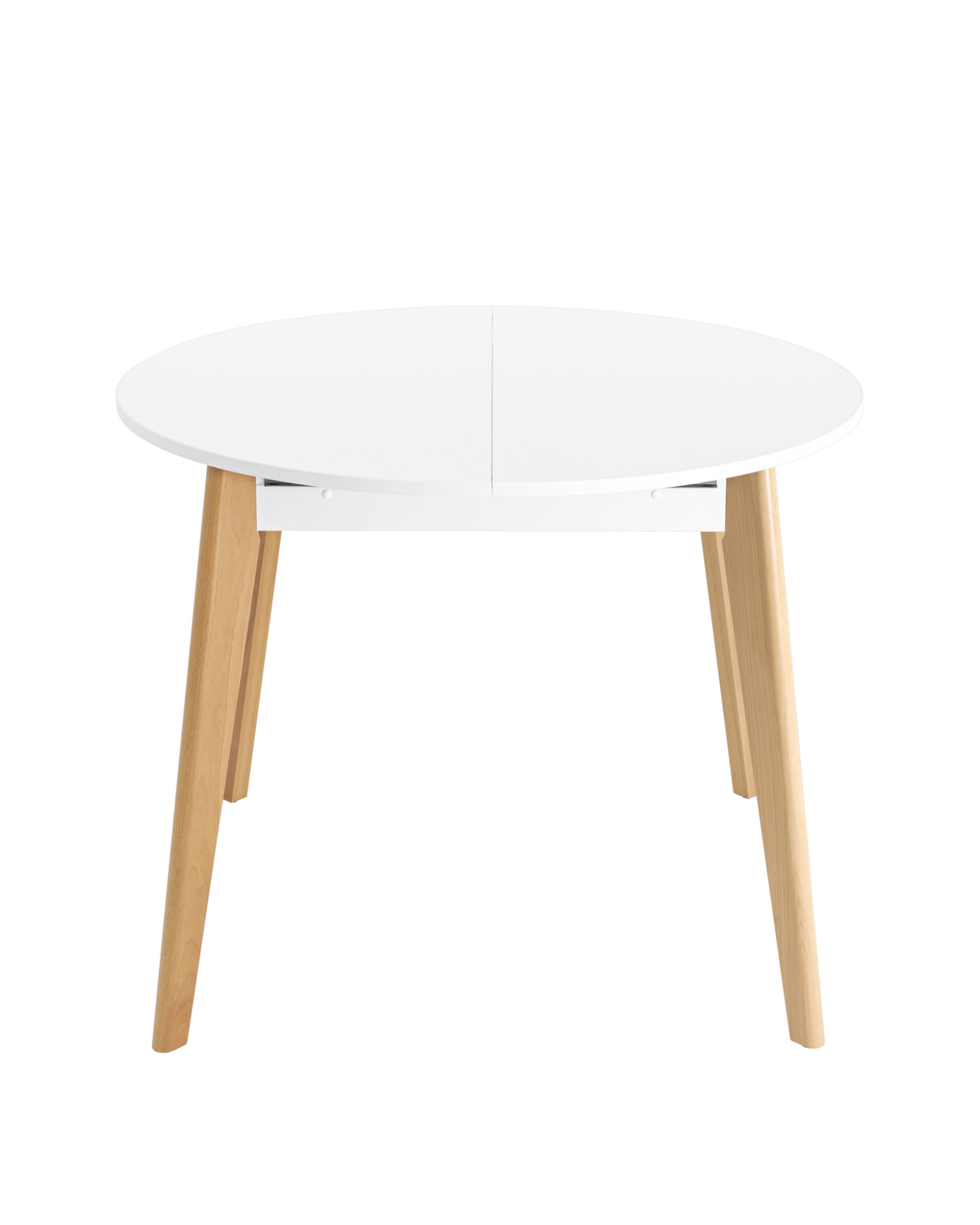 Стол Rondo 100-135*100 бук/белый Stool Group