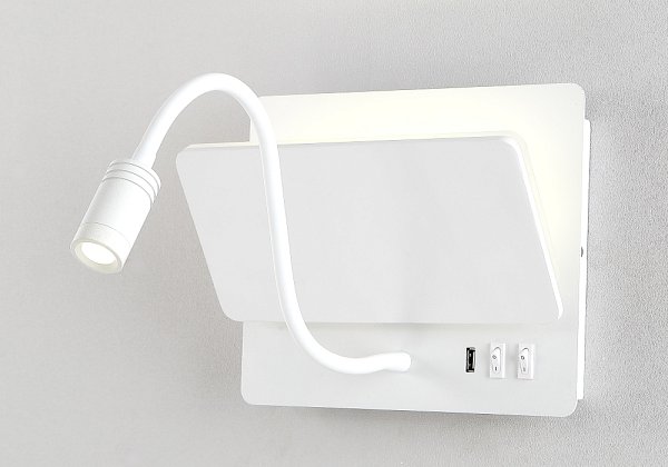 Бра Crystal Lux DUO AP9W LED WH