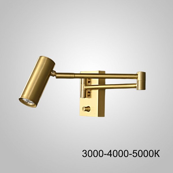 Настенный светильник BOTVID Brass Трехцветный свет by ImperiumLoft