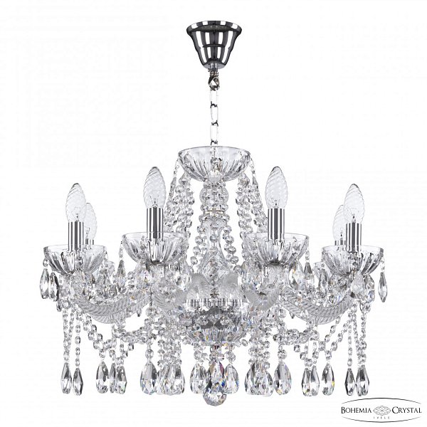 Люстра 5413/8/200 Ni Clear/M-1H Bohemia Ivele Crystal